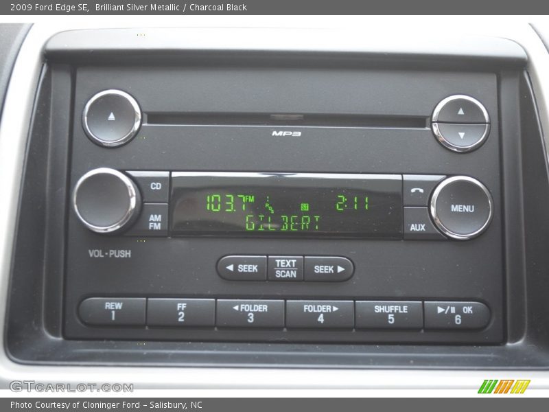 Brilliant Silver Metallic / Charcoal Black 2009 Ford Edge SE