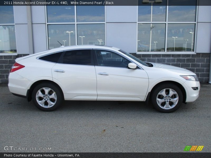 White Diamond Pearl / Black 2011 Honda Accord Crosstour EX-L 4WD
