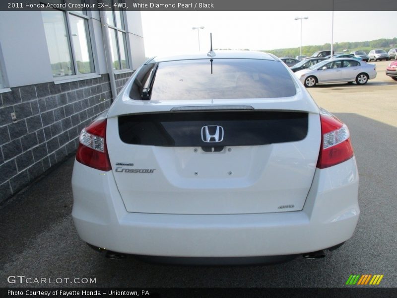 White Diamond Pearl / Black 2011 Honda Accord Crosstour EX-L 4WD