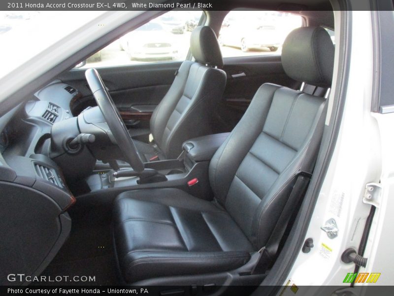 White Diamond Pearl / Black 2011 Honda Accord Crosstour EX-L 4WD