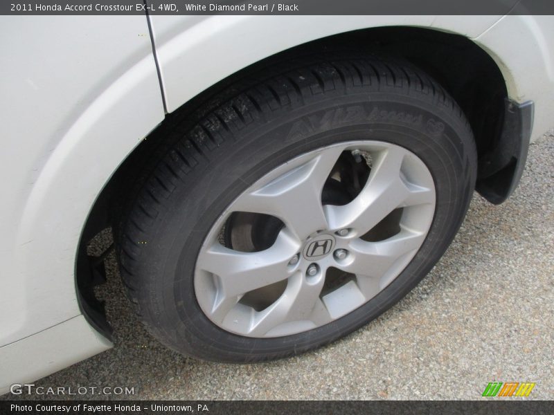 White Diamond Pearl / Black 2011 Honda Accord Crosstour EX-L 4WD