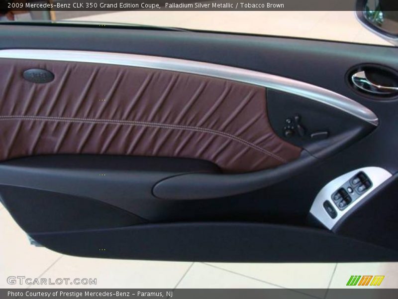 Palladium Silver Metallic / Tobacco Brown 2009 Mercedes-Benz CLK 350 Grand Edition Coupe