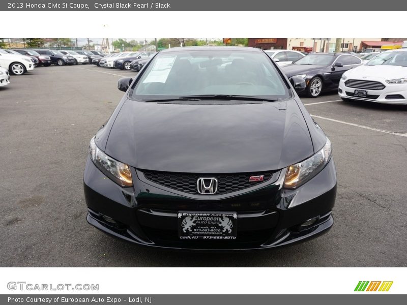 Crystal Black Pearl / Black 2013 Honda Civic Si Coupe