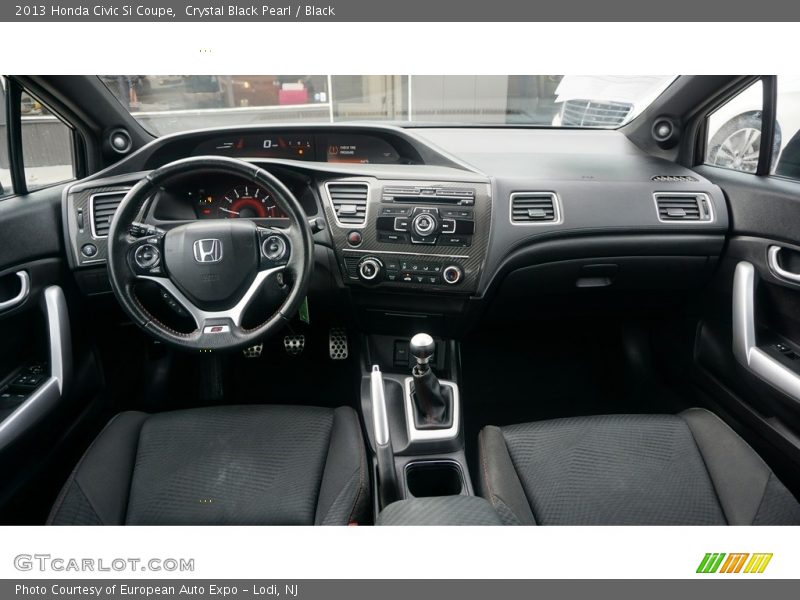 Crystal Black Pearl / Black 2013 Honda Civic Si Coupe