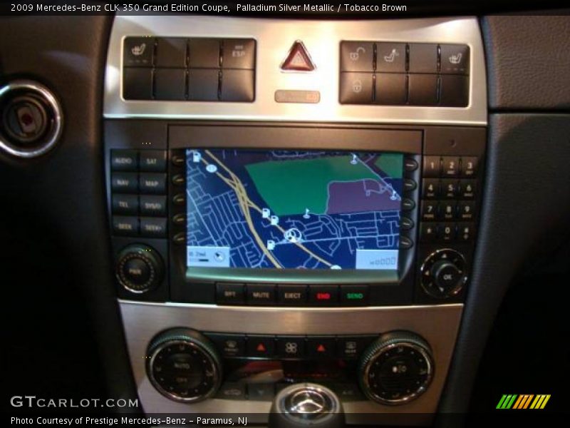Palladium Silver Metallic / Tobacco Brown 2009 Mercedes-Benz CLK 350 Grand Edition Coupe