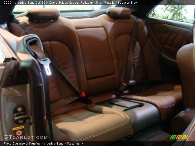 Palladium Silver Metallic / Tobacco Brown 2009 Mercedes-Benz CLK 350 Grand Edition Coupe