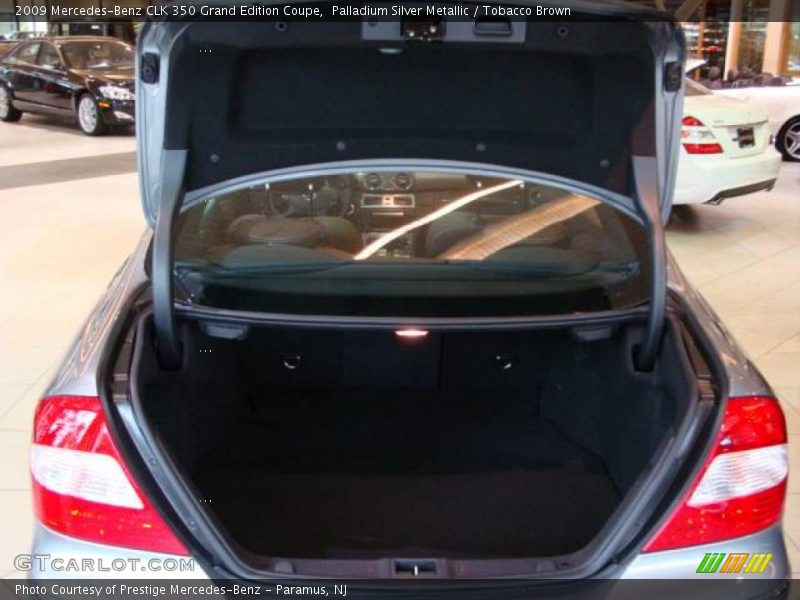 Palladium Silver Metallic / Tobacco Brown 2009 Mercedes-Benz CLK 350 Grand Edition Coupe