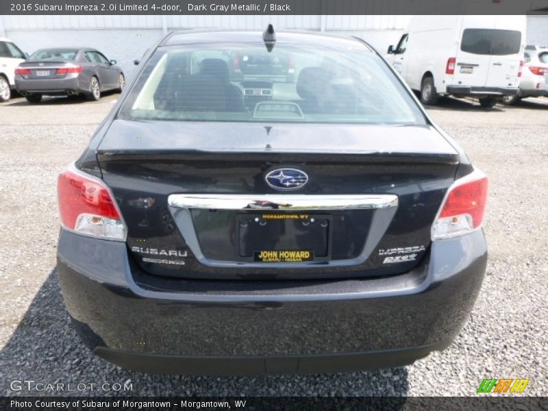 Dark Gray Metallic / Black 2016 Subaru Impreza 2.0i Limited 4-door