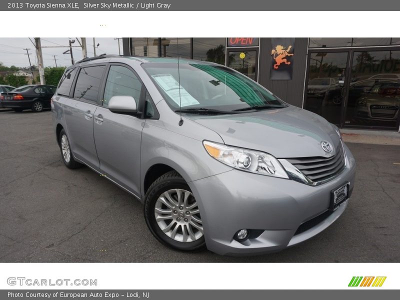 Silver Sky Metallic / Light Gray 2013 Toyota Sienna XLE