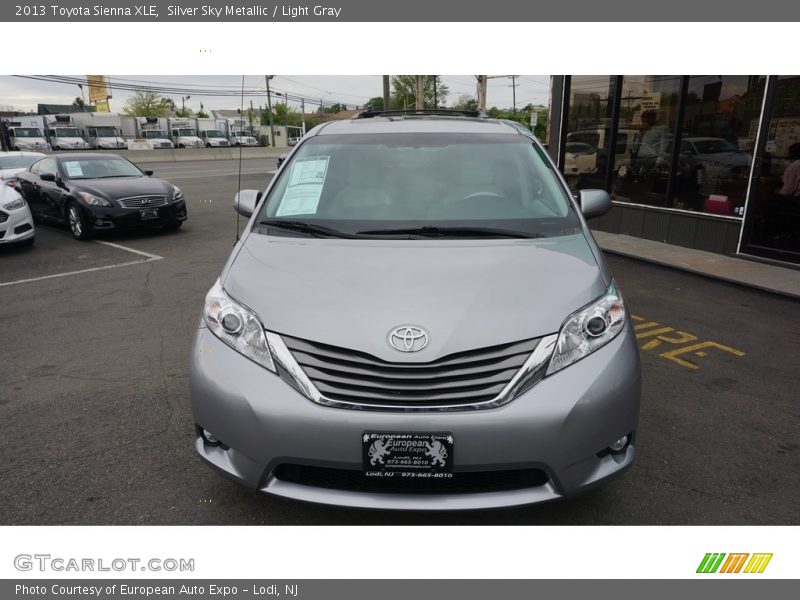 Silver Sky Metallic / Light Gray 2013 Toyota Sienna XLE