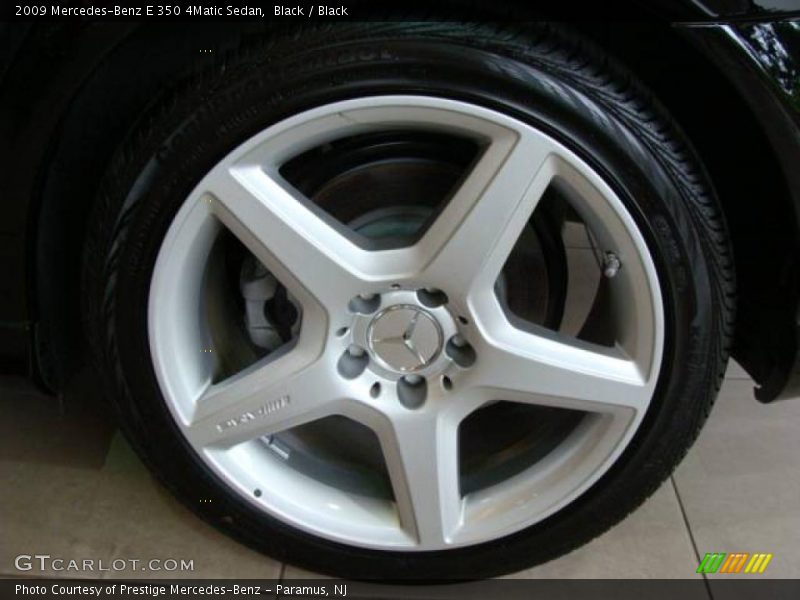 Black / Black 2009 Mercedes-Benz E 350 4Matic Sedan