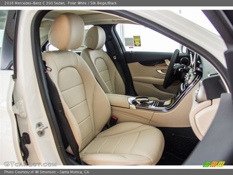 Polar White / Silk Beige/Black 2016 Mercedes-Benz C 300 Sedan
