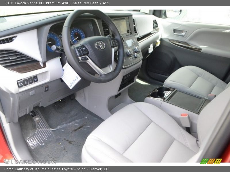 Salsa Red Pearl / Ash 2016 Toyota Sienna XLE Premium AWD