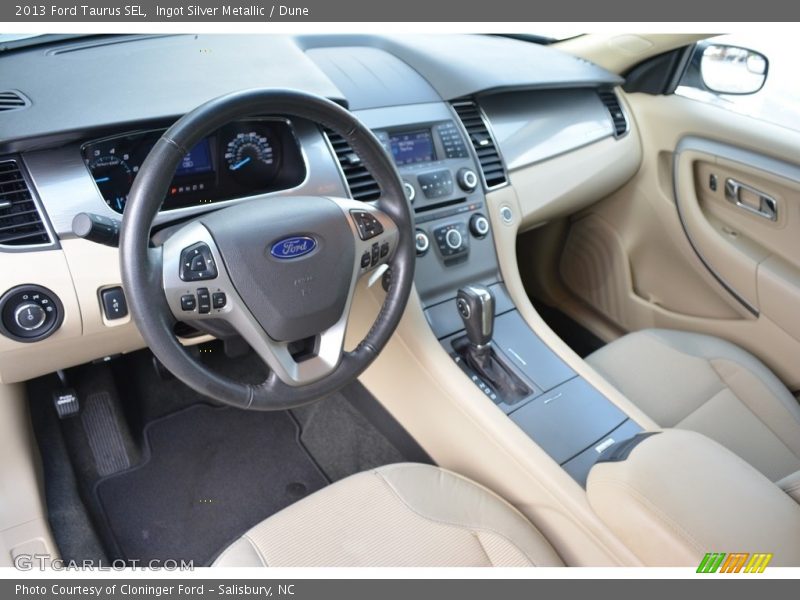 Ingot Silver Metallic / Dune 2013 Ford Taurus SEL