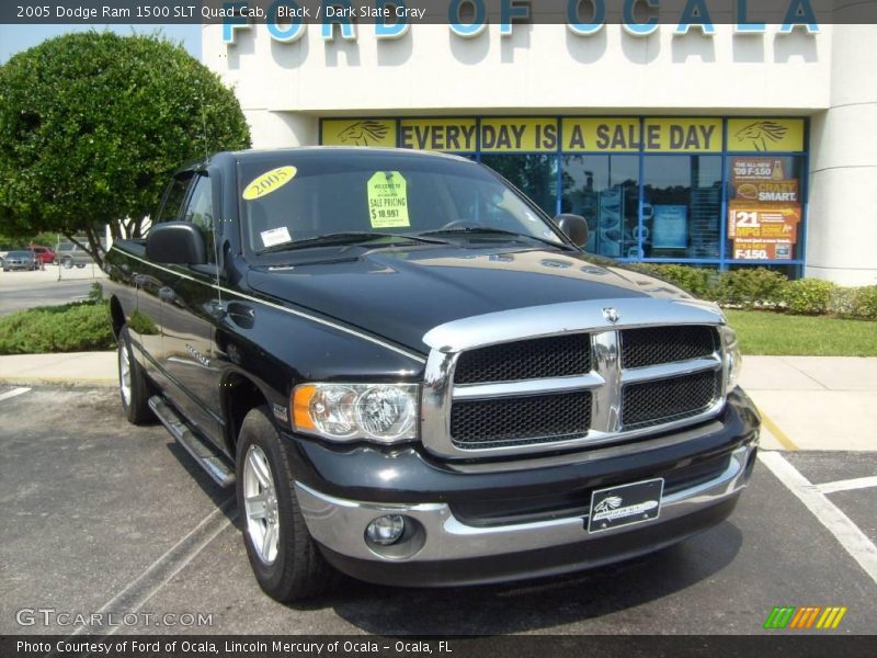 Black / Dark Slate Gray 2005 Dodge Ram 1500 SLT Quad Cab