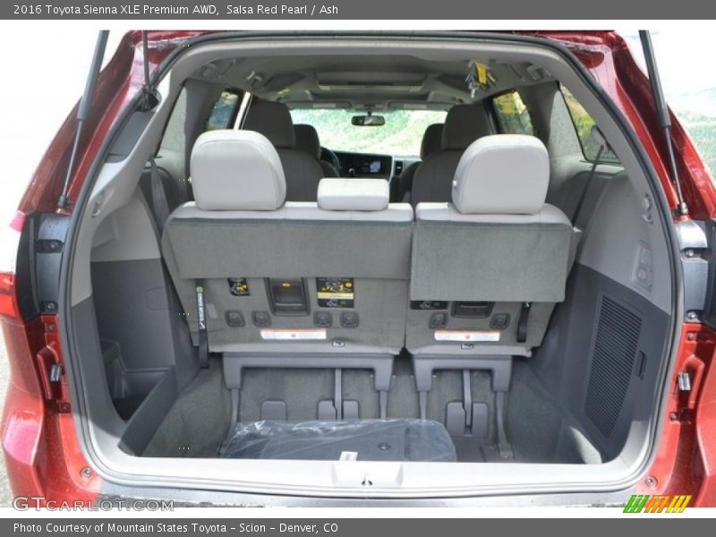 Salsa Red Pearl / Ash 2016 Toyota Sienna XLE Premium AWD