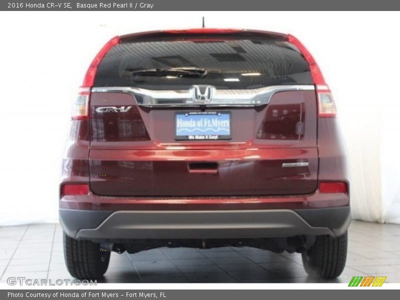 Basque Red Pearl II / Gray 2016 Honda CR-V SE