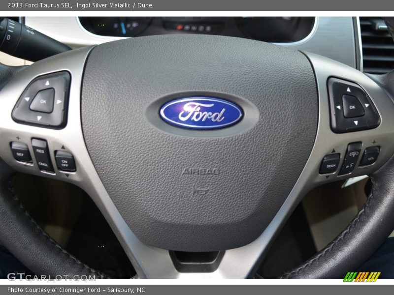 Ingot Silver Metallic / Dune 2013 Ford Taurus SEL