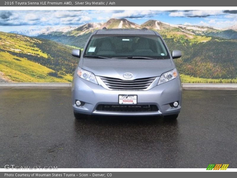 Silver Sky Metallic / Ash 2016 Toyota Sienna XLE Premium AWD