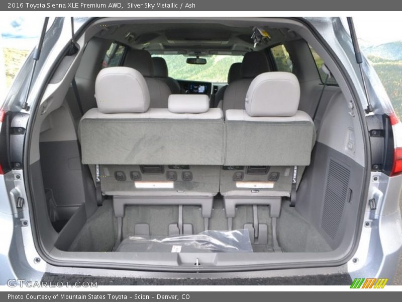 Silver Sky Metallic / Ash 2016 Toyota Sienna XLE Premium AWD