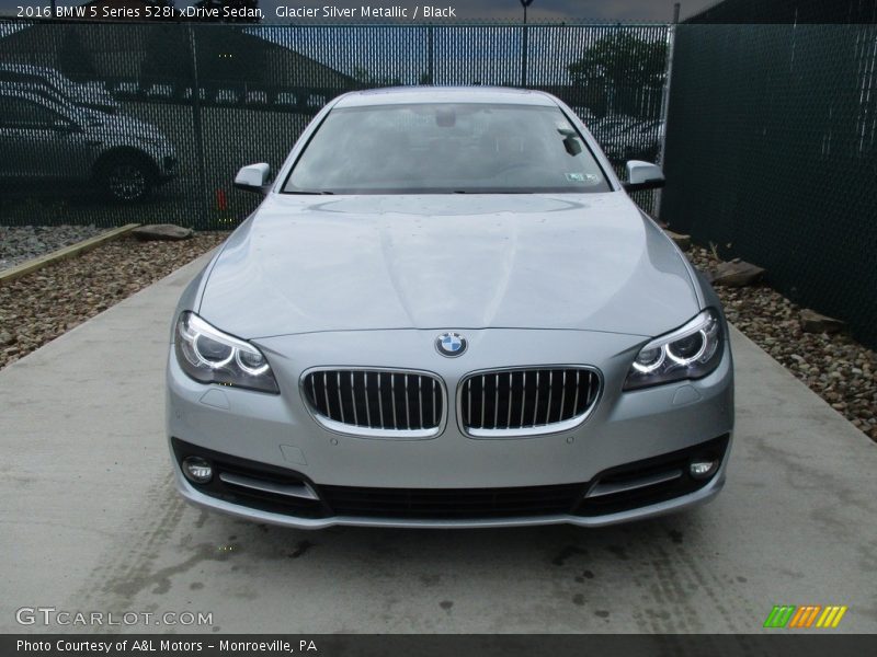 Glacier Silver Metallic / Black 2016 BMW 5 Series 528i xDrive Sedan