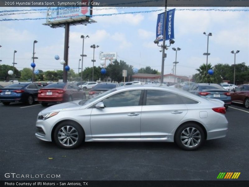 Symphony Silver / Gray 2016 Hyundai Sonata Sport