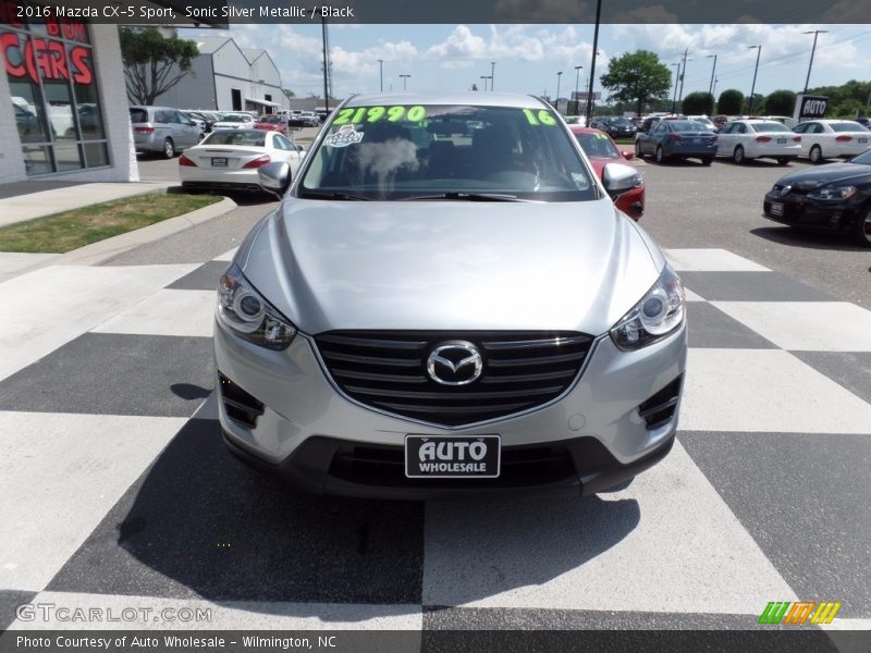 Sonic Silver Metallic / Black 2016 Mazda CX-5 Sport