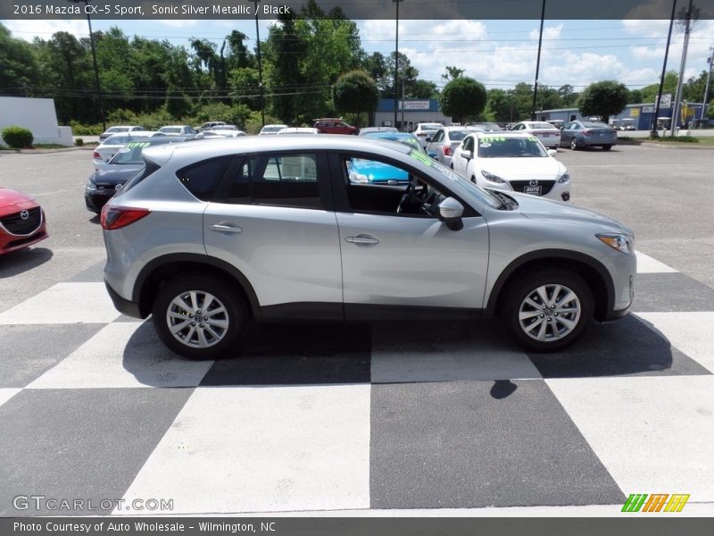 Sonic Silver Metallic / Black 2016 Mazda CX-5 Sport