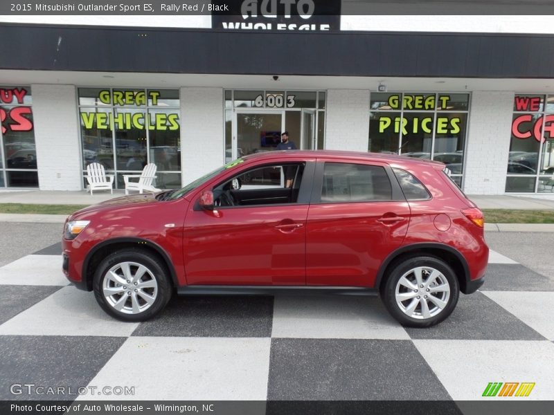 Rally Red / Black 2015 Mitsubishi Outlander Sport ES