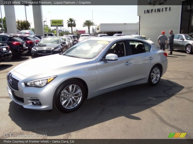 Liquid Platinum / Graphite 2015 Infiniti Q50 Hybrid Premium