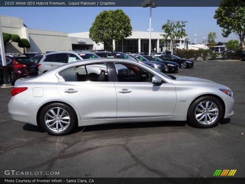 Liquid Platinum / Graphite 2015 Infiniti Q50 Hybrid Premium