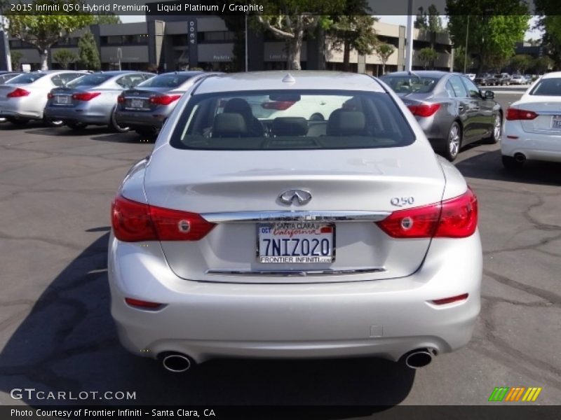 Liquid Platinum / Graphite 2015 Infiniti Q50 Hybrid Premium