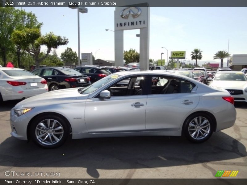 Liquid Platinum / Graphite 2015 Infiniti Q50 Hybrid Premium