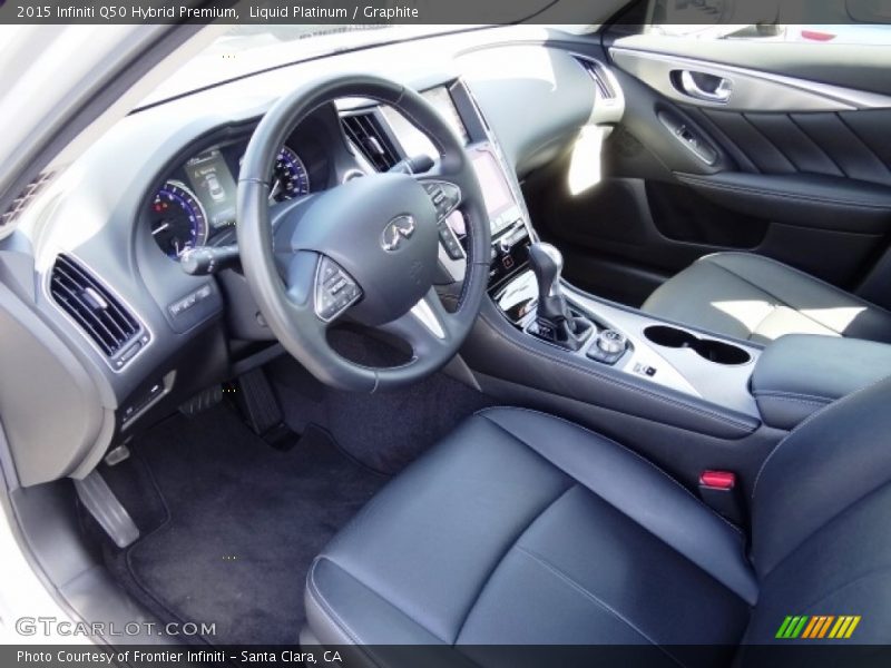 Liquid Platinum / Graphite 2015 Infiniti Q50 Hybrid Premium