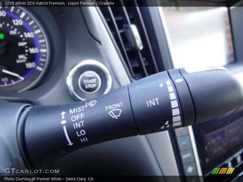 Liquid Platinum / Graphite 2015 Infiniti Q50 Hybrid Premium