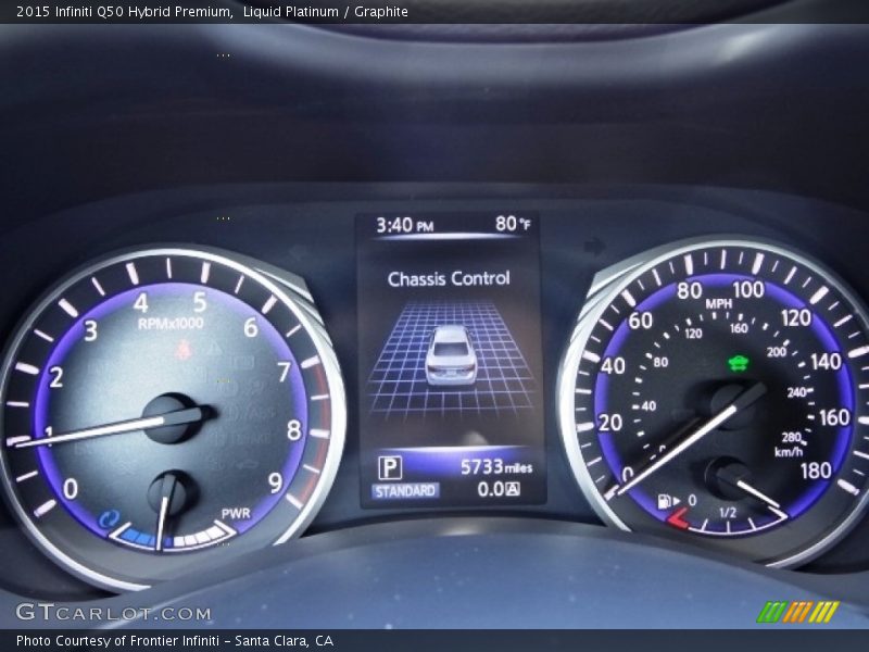 Liquid Platinum / Graphite 2015 Infiniti Q50 Hybrid Premium