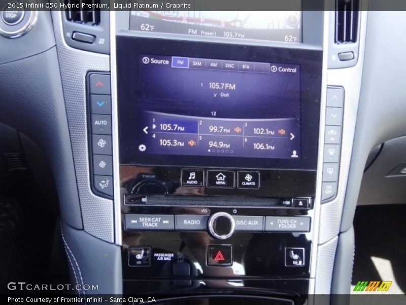 Liquid Platinum / Graphite 2015 Infiniti Q50 Hybrid Premium