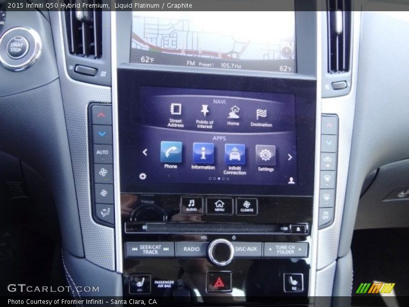 Liquid Platinum / Graphite 2015 Infiniti Q50 Hybrid Premium