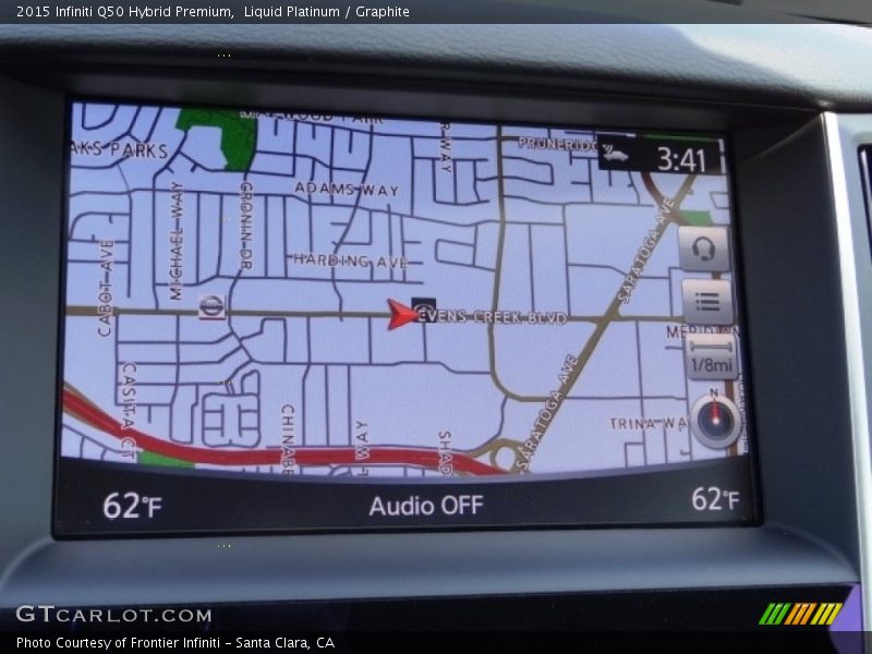 Liquid Platinum / Graphite 2015 Infiniti Q50 Hybrid Premium