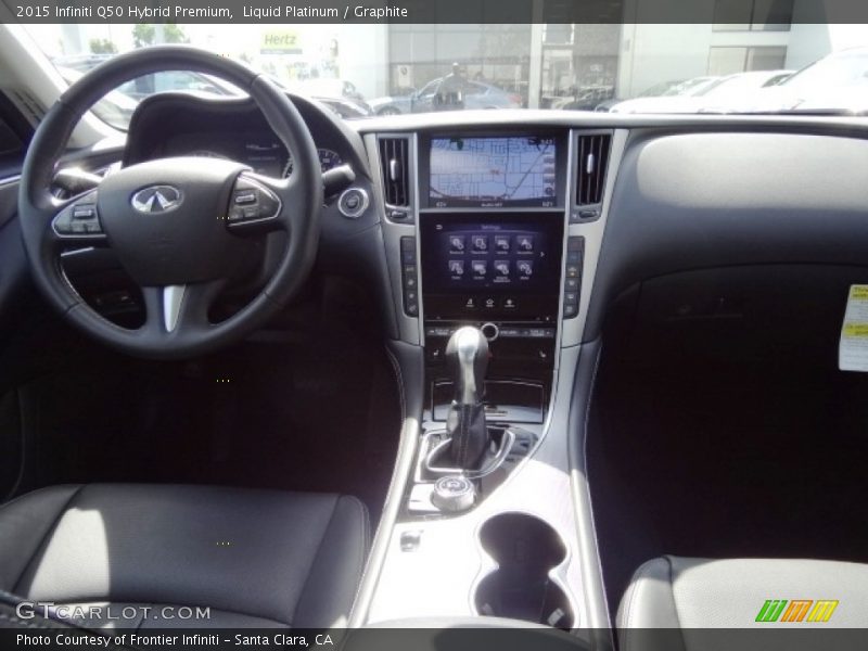 Liquid Platinum / Graphite 2015 Infiniti Q50 Hybrid Premium