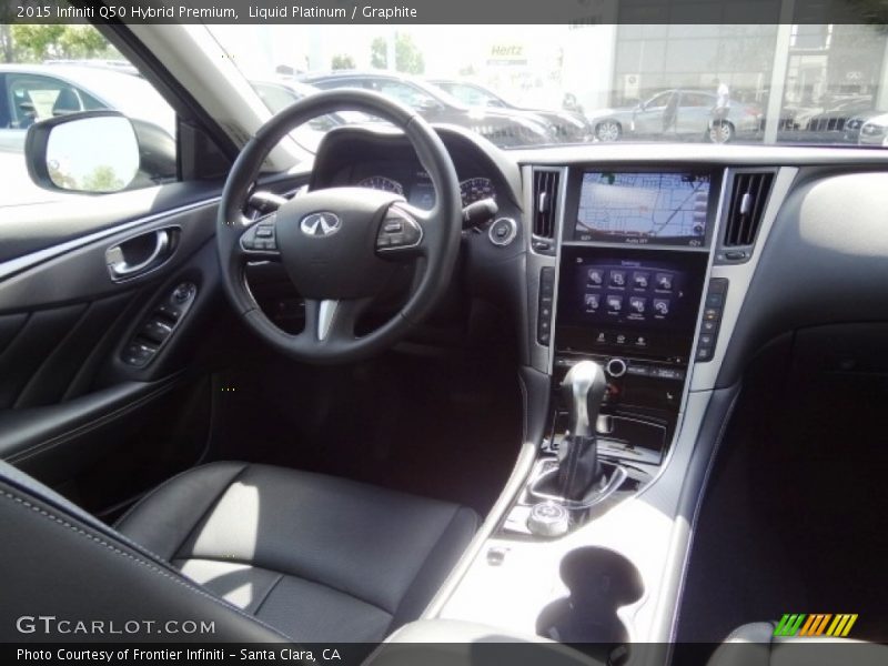Liquid Platinum / Graphite 2015 Infiniti Q50 Hybrid Premium