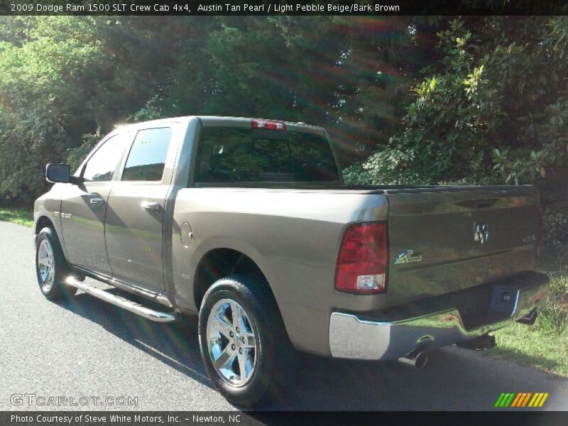 Austin Tan Pearl / Light Pebble Beige/Bark Brown 2009 Dodge Ram 1500 SLT Crew Cab 4x4