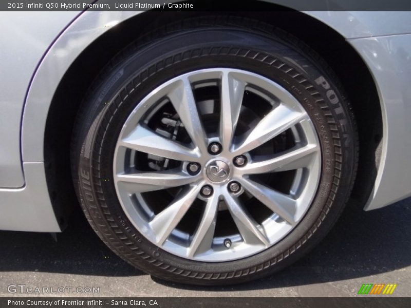 Liquid Platinum / Graphite 2015 Infiniti Q50 Hybrid Premium