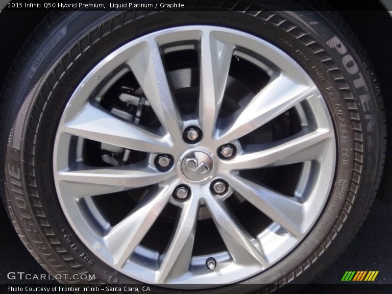 Liquid Platinum / Graphite 2015 Infiniti Q50 Hybrid Premium