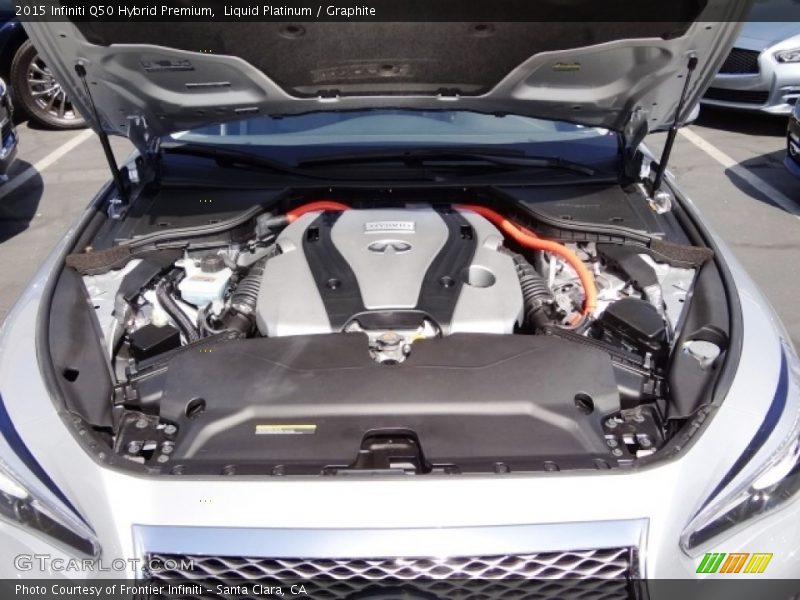 Liquid Platinum / Graphite 2015 Infiniti Q50 Hybrid Premium