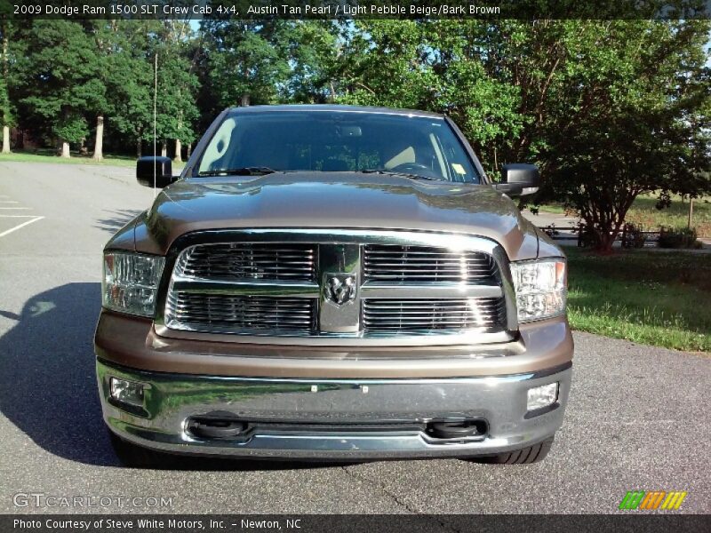 Austin Tan Pearl / Light Pebble Beige/Bark Brown 2009 Dodge Ram 1500 SLT Crew Cab 4x4