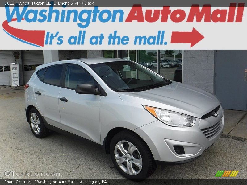 Diamond Silver / Black 2012 Hyundai Tucson GL