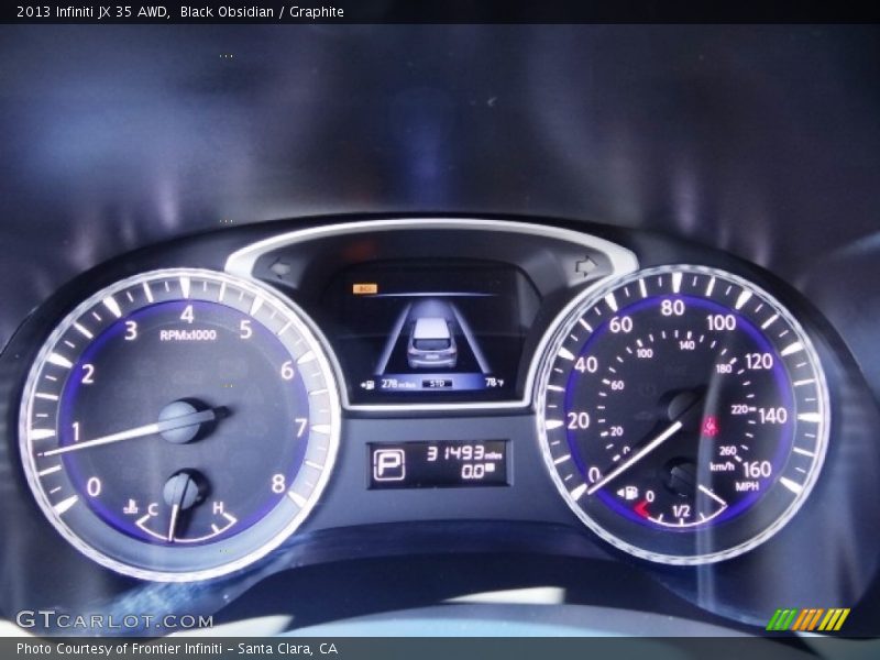 Black Obsidian / Graphite 2013 Infiniti JX 35 AWD