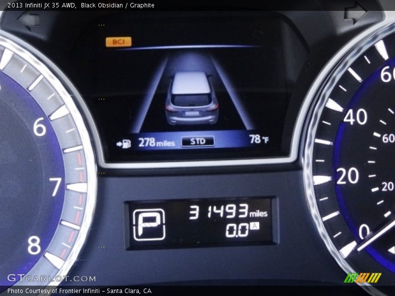 Black Obsidian / Graphite 2013 Infiniti JX 35 AWD