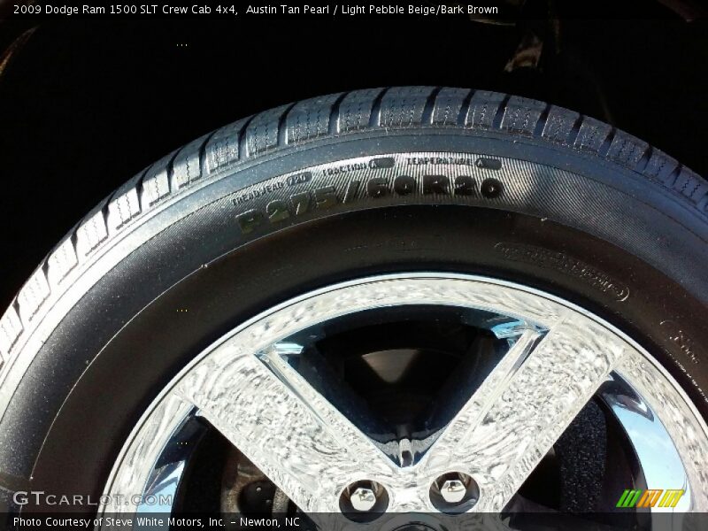 Austin Tan Pearl / Light Pebble Beige/Bark Brown 2009 Dodge Ram 1500 SLT Crew Cab 4x4